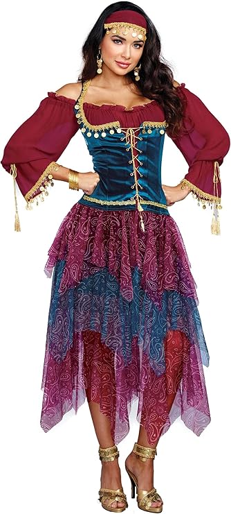 SEXY CRYSTAL BALL BEAUTY GYPSY COSTUME FOR WOMEN