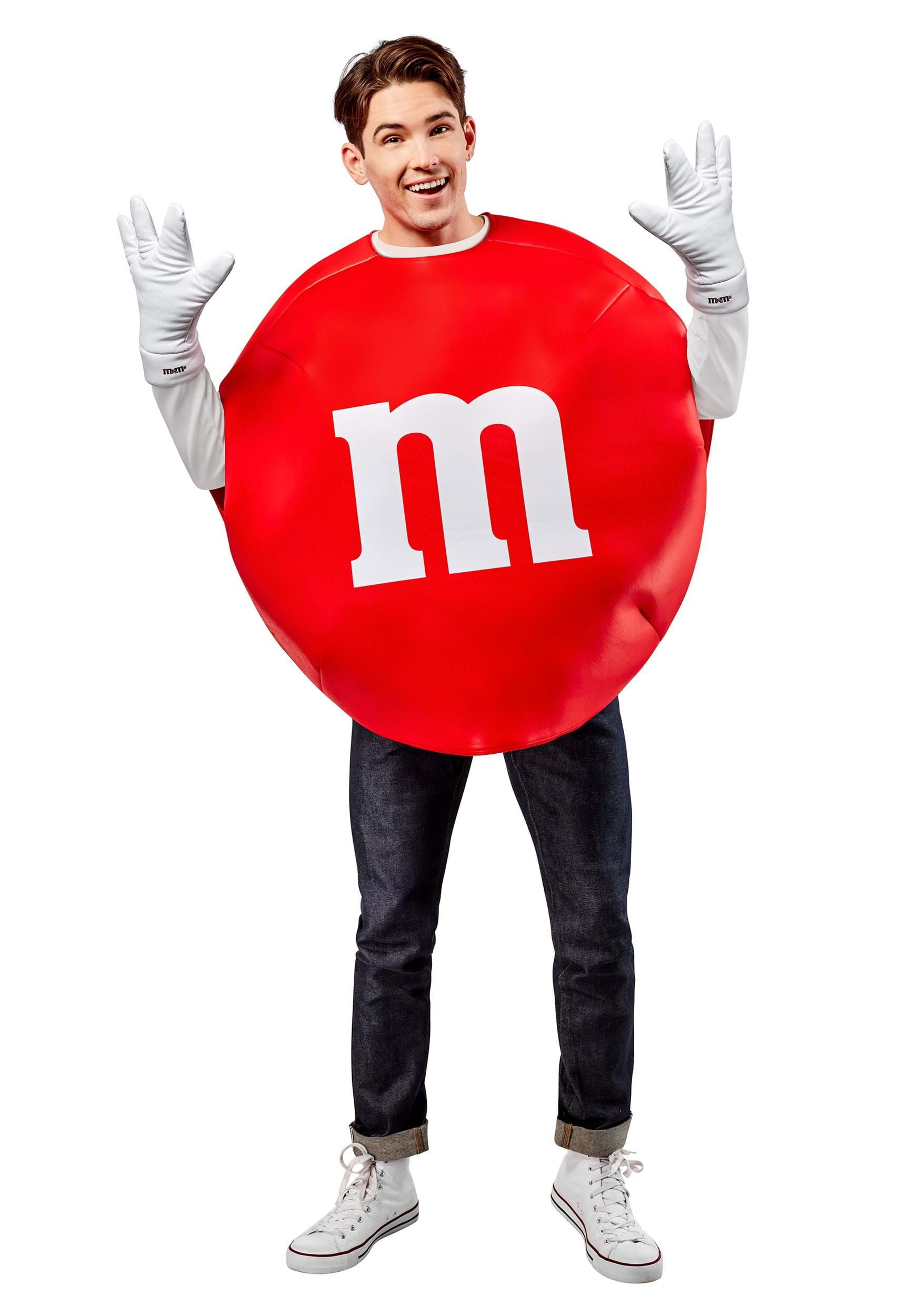 M&M RED COSTUME FOR ADULTS