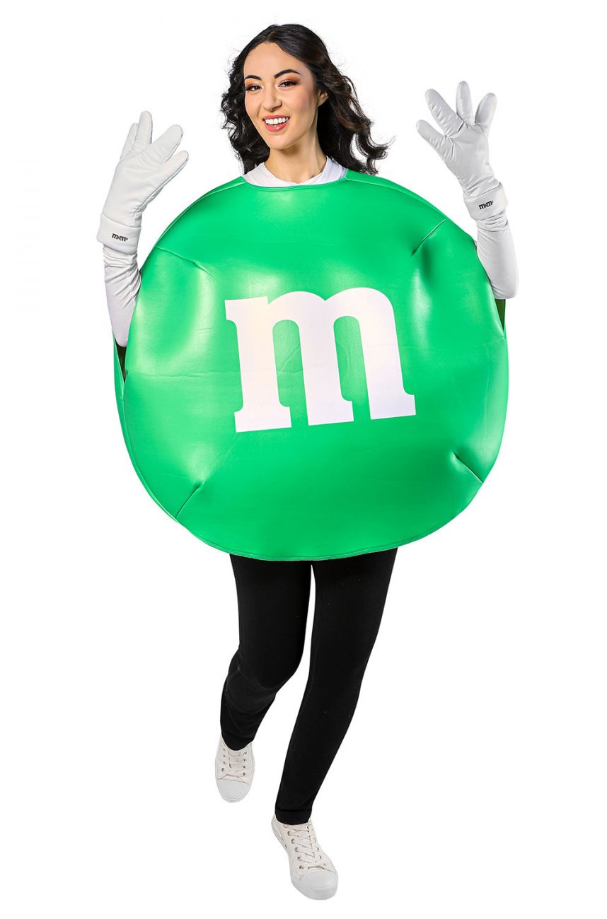 M&M GREEN COSTUME FOR ADULTS