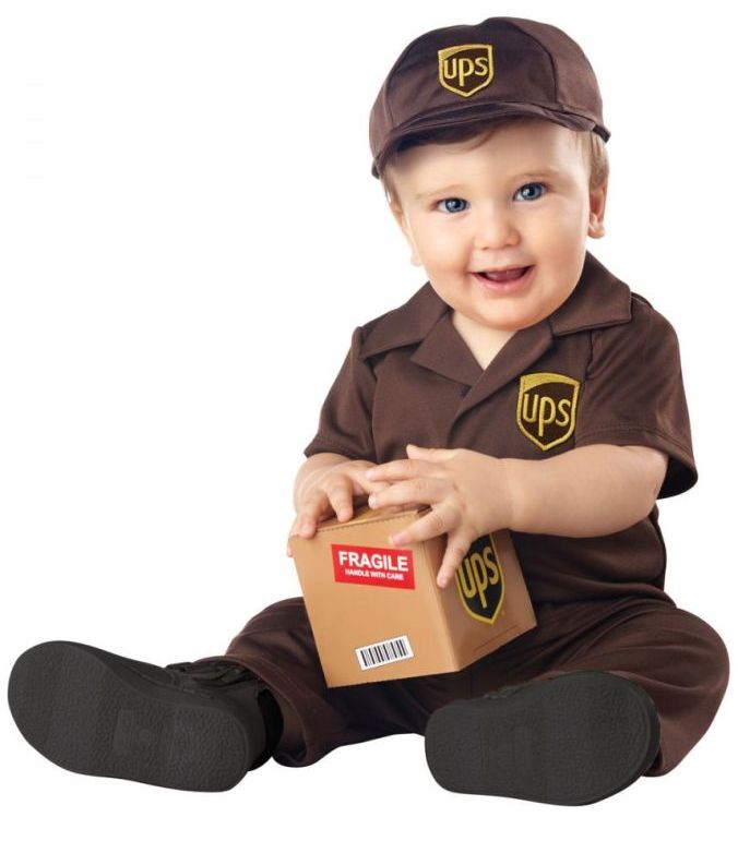 UPS BABY DRIVER COSTUME FOR KIDS