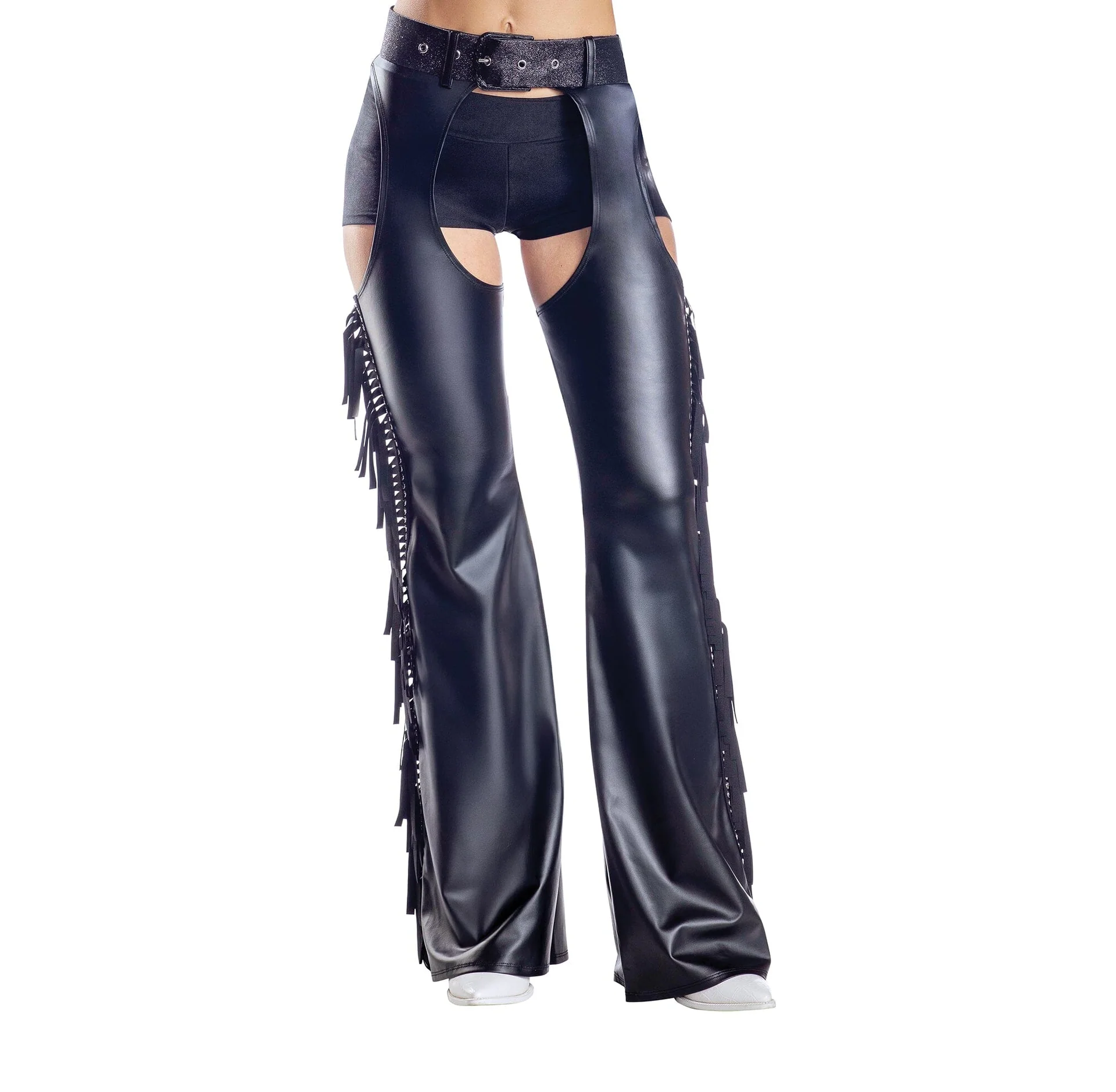 COWBOY COSTUME FRINGE CHAPS FOR WOMEN