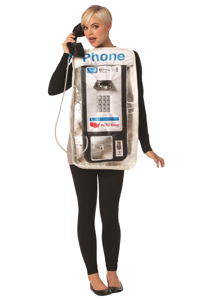 RETRO PHONE BOOTH COSTUME FOR ADULTS