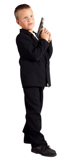 BODYGUARD BRIAN SPY SECRET AGENT COSTUME FOR BOYS
