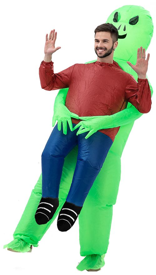 INFLATABLE ALIEN PICK ME UP COSTUME FOR ADULTS