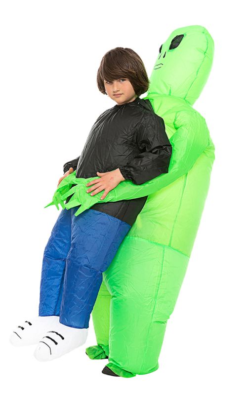 INFLATABLE ALIEN PICK ME UP COSTUME FOR KIDS