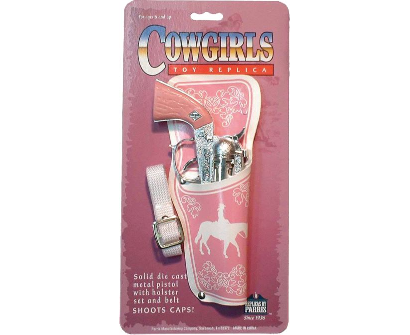 WESTERN COWGIRL PINK HOLSTER AND GUN SET