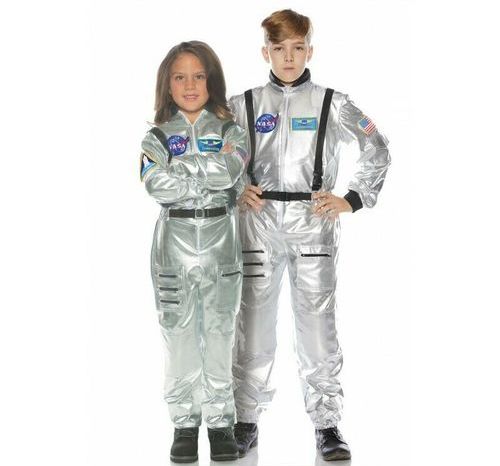 SILVER NASA ASTRONAUT COSTUME FOR KIDS