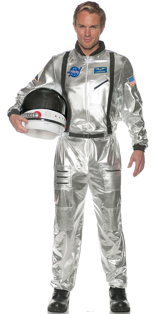 SILVER NASA ASTRONAUT COSTUME FOR MEN
