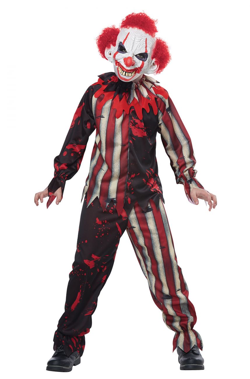 KILLER CARNIVAL CLOWN COSTUME FOR BOYS