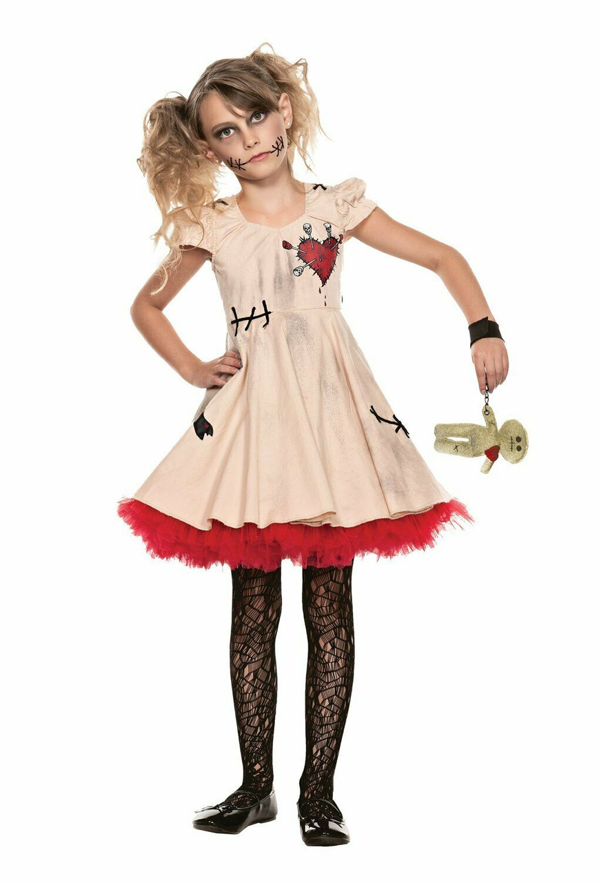 VOODOO MAGIC VOODOO DOLL COSTUME FOR GIRLS