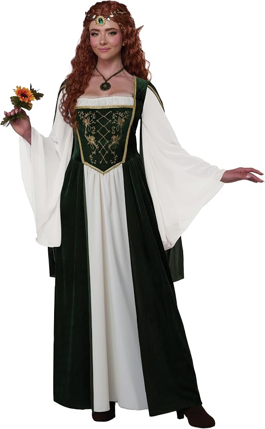 ELVEN RENAISSANCE QUEEN COSTUME FOR WOMEN
