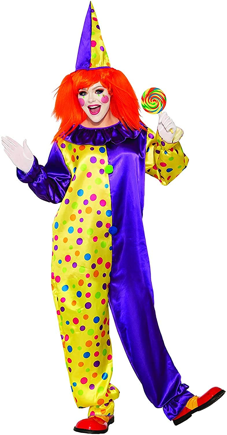 FUNNY FESTIVE CLOWN COSTUME FOR ADULTS