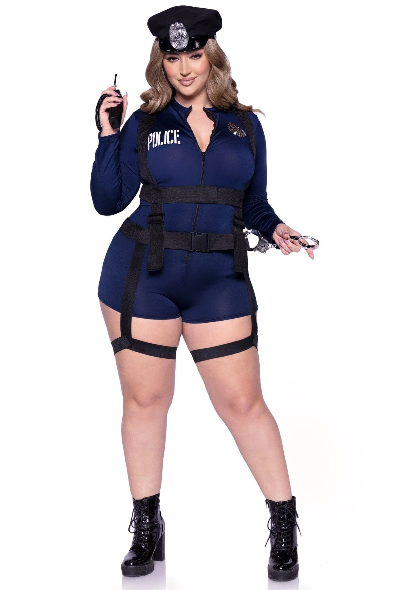 SEXY COP HANDCUFF HOTTIE COSTUME FOR FULL FIGURES