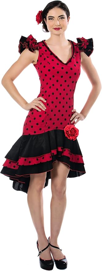 FLAMENCO SPANISH DANCER COSTUME FOR WOMEN