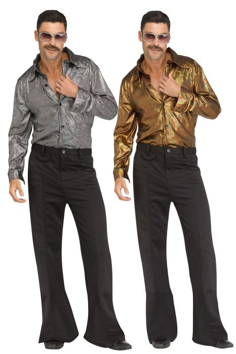 METALLIC DISCO COSTUME SHIRT FOR MEN