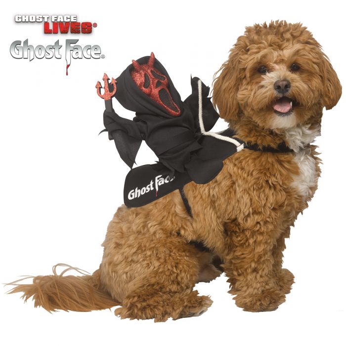 SCREAM'S DEVIL GHOSTFACE RIDER COSTUME FOR DOGS