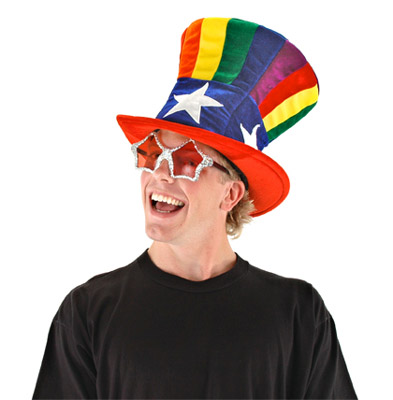 RAINBOW UNCLE SAM HAT