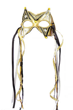 BLACK & GOLD FACE MASK