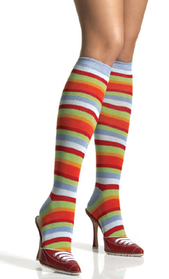 MULTICOLORED KNEE HIGHS