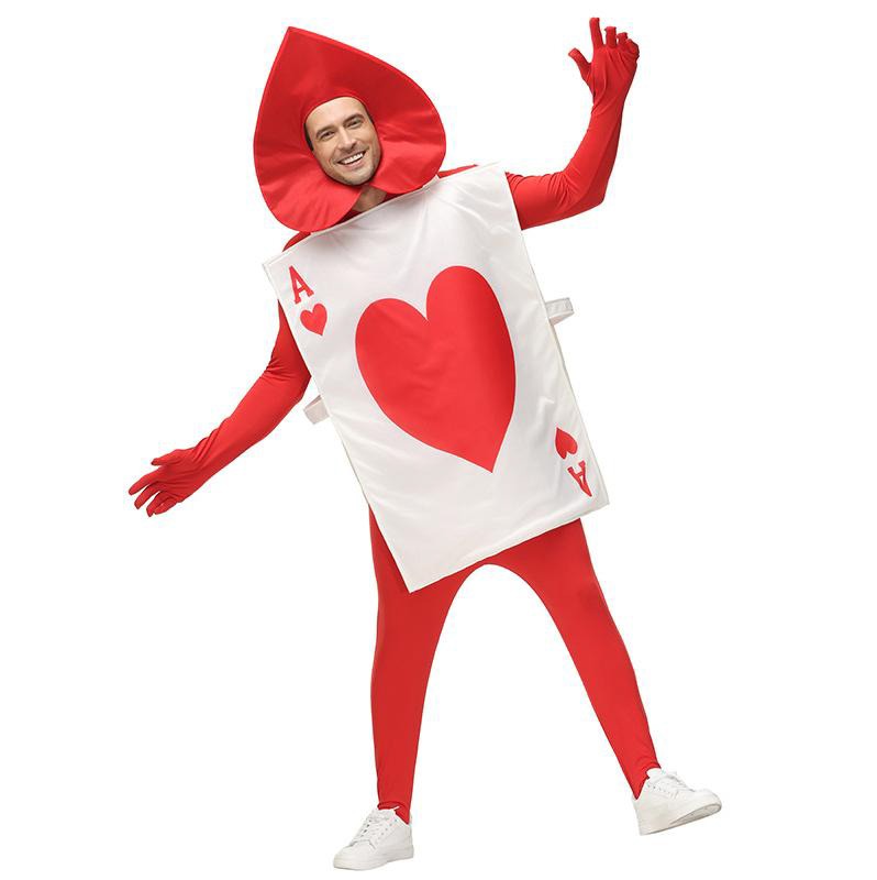 ACE OF HEARTS PLAYING CARD ADULT COSTUME