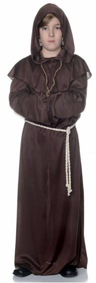 BROWN MONK ROBE COSTUME FOR BOYS