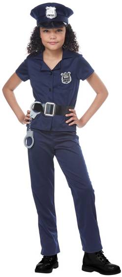 CUTE COP POLICE OFFICER COSTUME FOR GIRLS