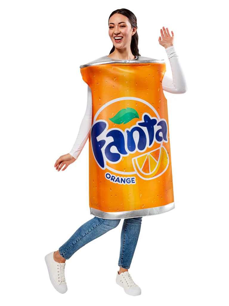 FANTA ORANGE CAN COSTUME FOR ADULTS