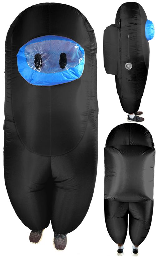 INFLATABLE AMONG US BLACK CREWMATE FOR ADULTS