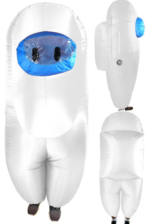 INFLATABLE AMONG US WHITE CREWMATE FOR ADULTS