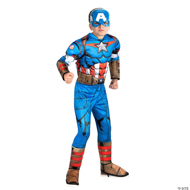 DELUXE CAPTAIN AMERICA COSTUME FOR BOYS