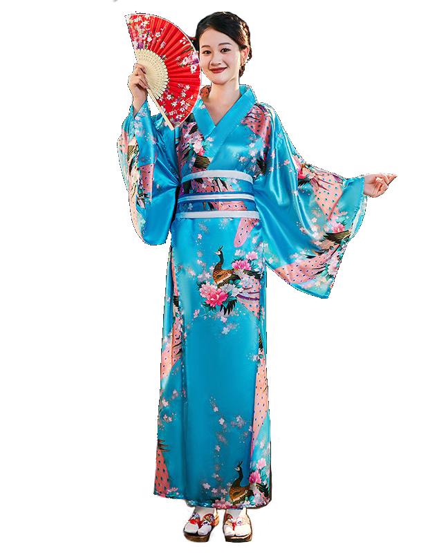 JAPANESE GEISHA KIMONO COSTUME FOR WOMEN