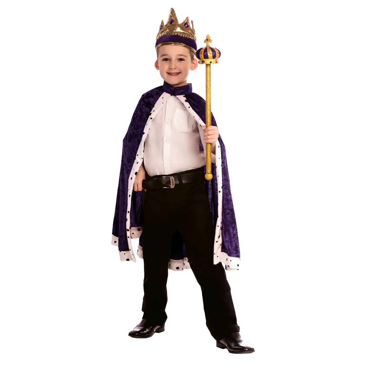 KING COSTUME SET (PURPLE) FOR BOYS