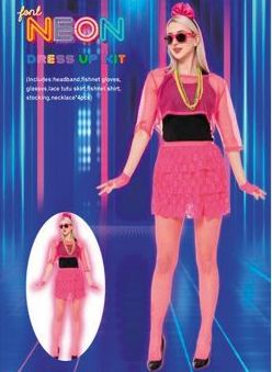 80s PINK NEON ACCESSORY KIT