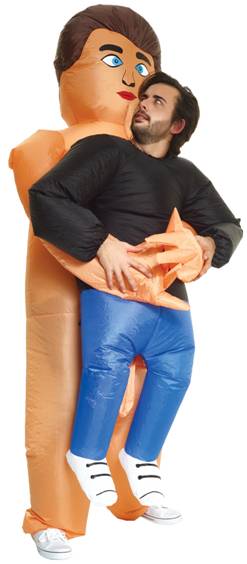 INFLATABLE NAKED MAN PICK ME UP COSTUME FOR MEN