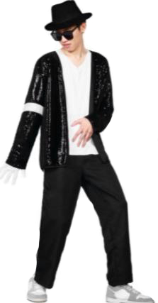 MJ SEQUIN BILLY JEAN COSTUME FOR MEN