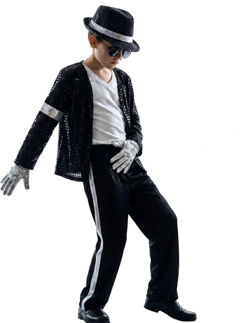 MJ SEQUIN BILLY JEAN DELUXE COSTUME FOR BOYS