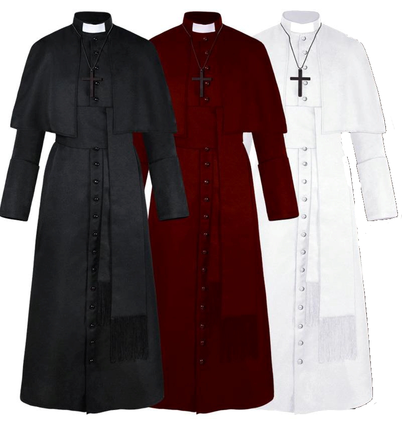 PRIEST/CARDINAL/POPE COSTUME ROBE FOR MEN