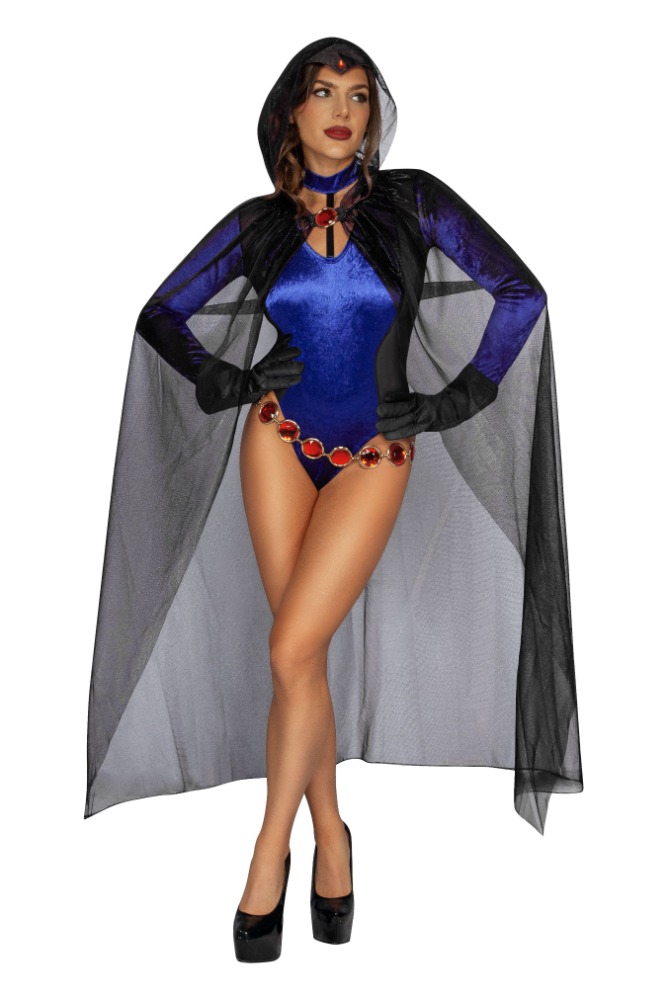 SEXY SHADOWY SORCERESS RAVEN COSTUME FOR WOMEN