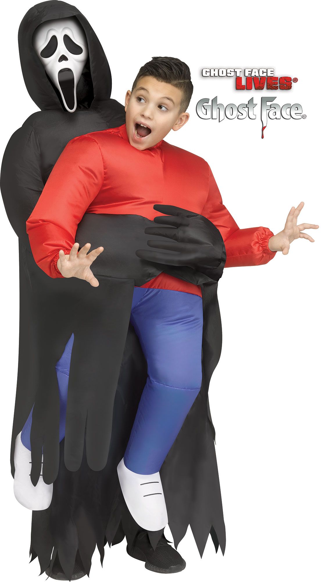 SCREAM'S INFLATABLE GHOSTFACE CARRY KIDS COSTUME