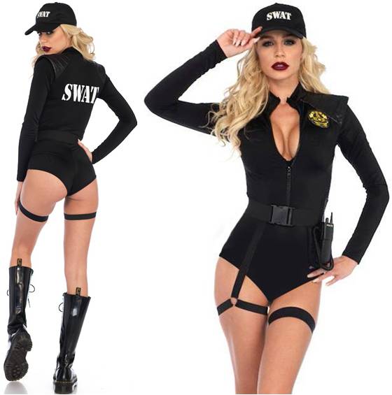 SEXY SWAT TEAM BABE COSTUME FOR WOMEN